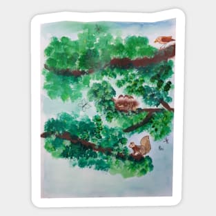 Enjoy Nature Painting Sticker